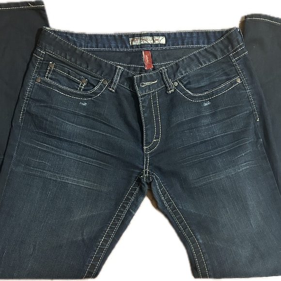 BKE Denim - Woman's High waisted casual BKE Indigo Denim Jeans 31X32